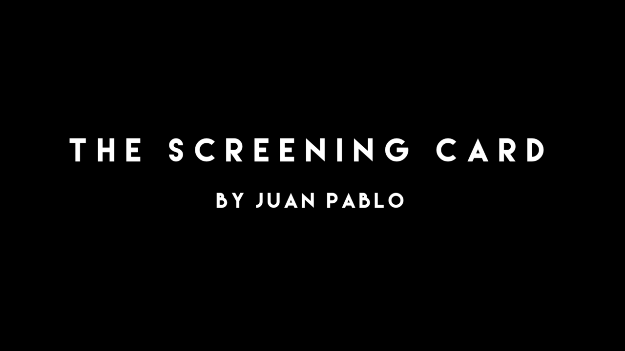 Virtual Cards Across AKA The Screening Card by Juan Pablo (Instant Download) - Click Image to Close